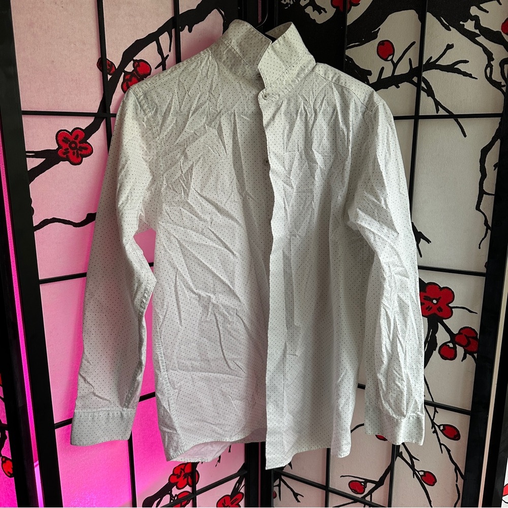 Calvin Klein Polka Dot Button-Down Shirt